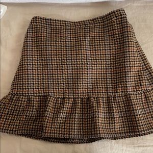 NWT plaid fall skirt